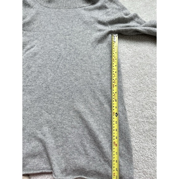 KENAR 100% Cashmere Women's Cowl Neck Sweater Gray Size M - Picture 11 of 12